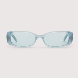 COPY - DMY BY DMY Billy (Milky Blue) Rectangle Sunglasses- NEW